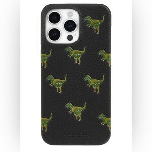 Coach Leather IPhone 15 Pro Phone Case